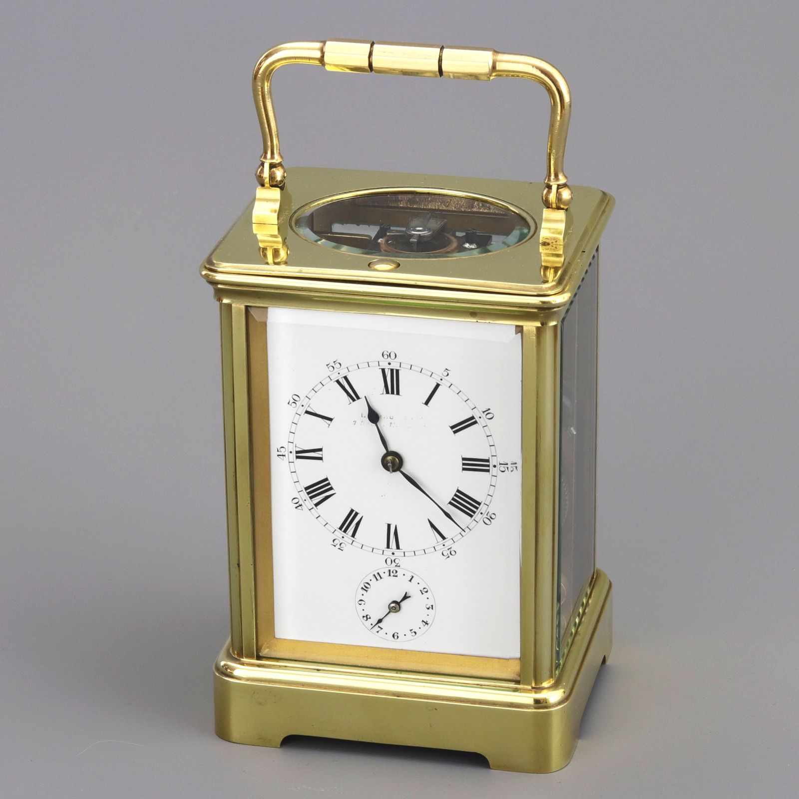 photo for sale Antique French Striking Repeat Carriage Clock With Alarm By Leroy & Cie C1900