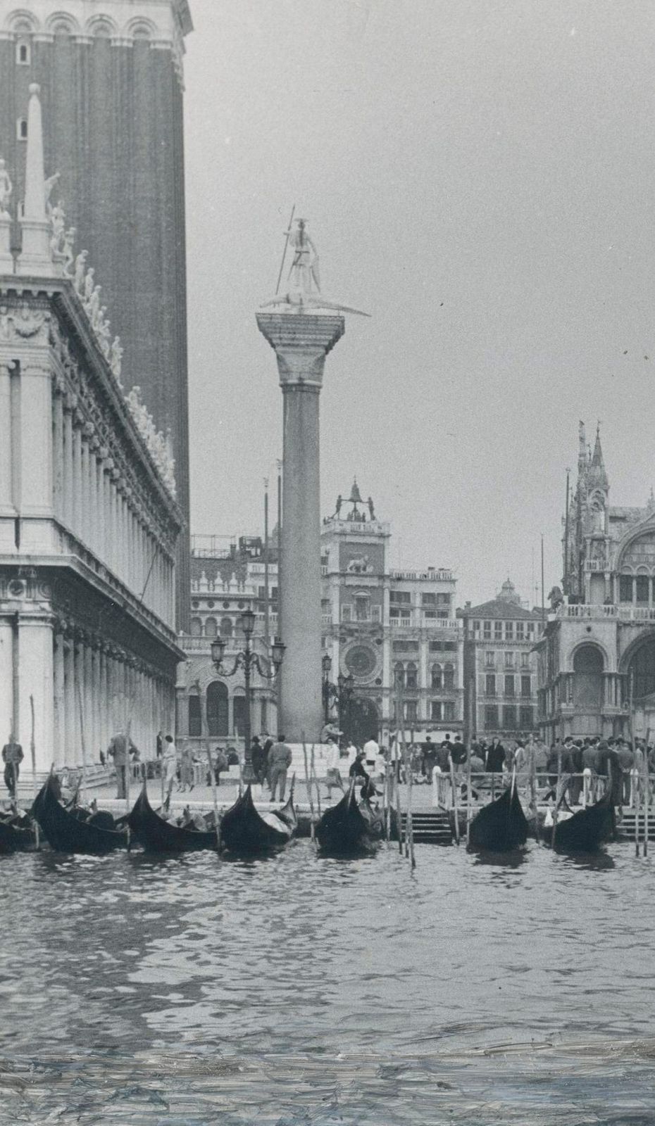 Erich Andres Venice Port With Gondolas, Italy, 1950s photo furniture