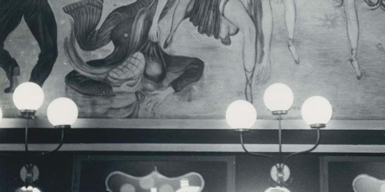 Erich Andres Paris   Montmatre   Pigalle   Moulin Rouge Painting 1955 photo Art