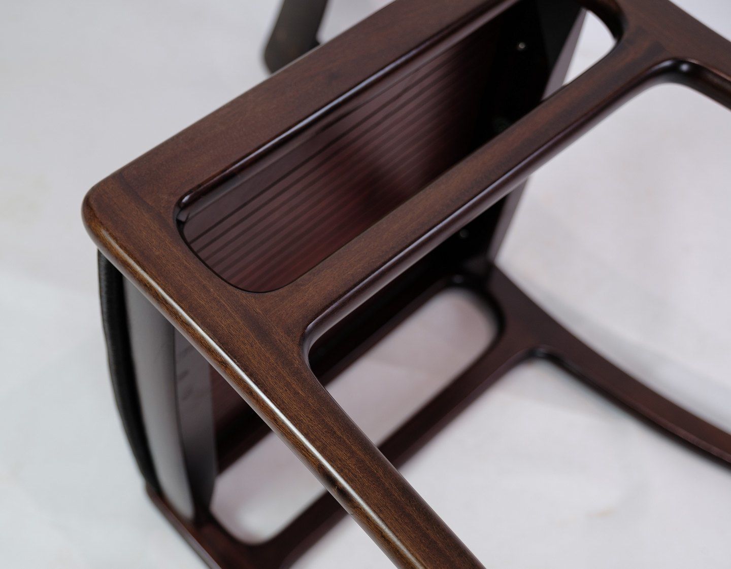 Set Of Two Mahogany Rungstedlund Chairs By Ole Wancher For Poul Jeppesen's Furniture Factory photo vintage