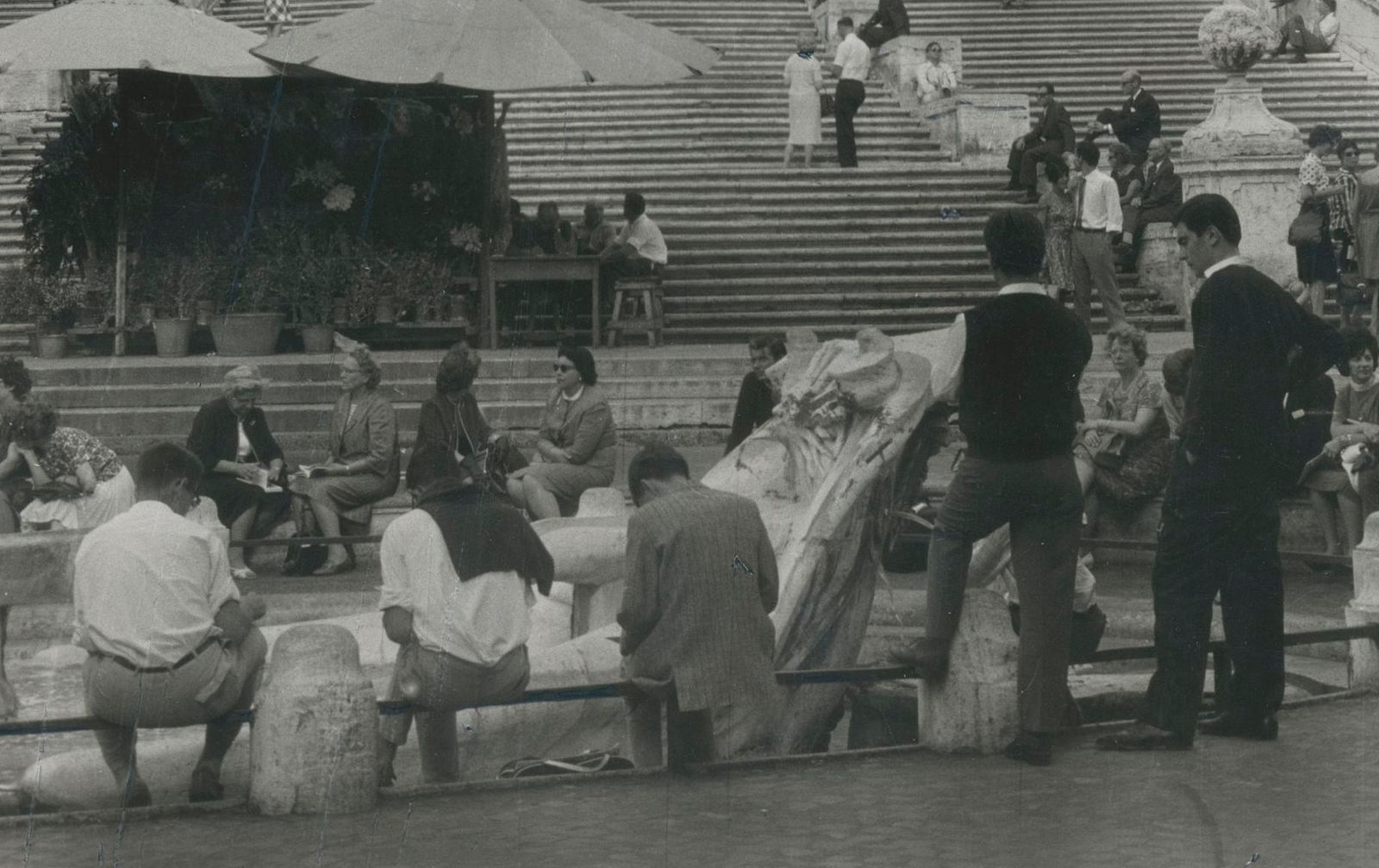 Erich Andres Rome   Spanish Steps, Italy 1950s photo furniture