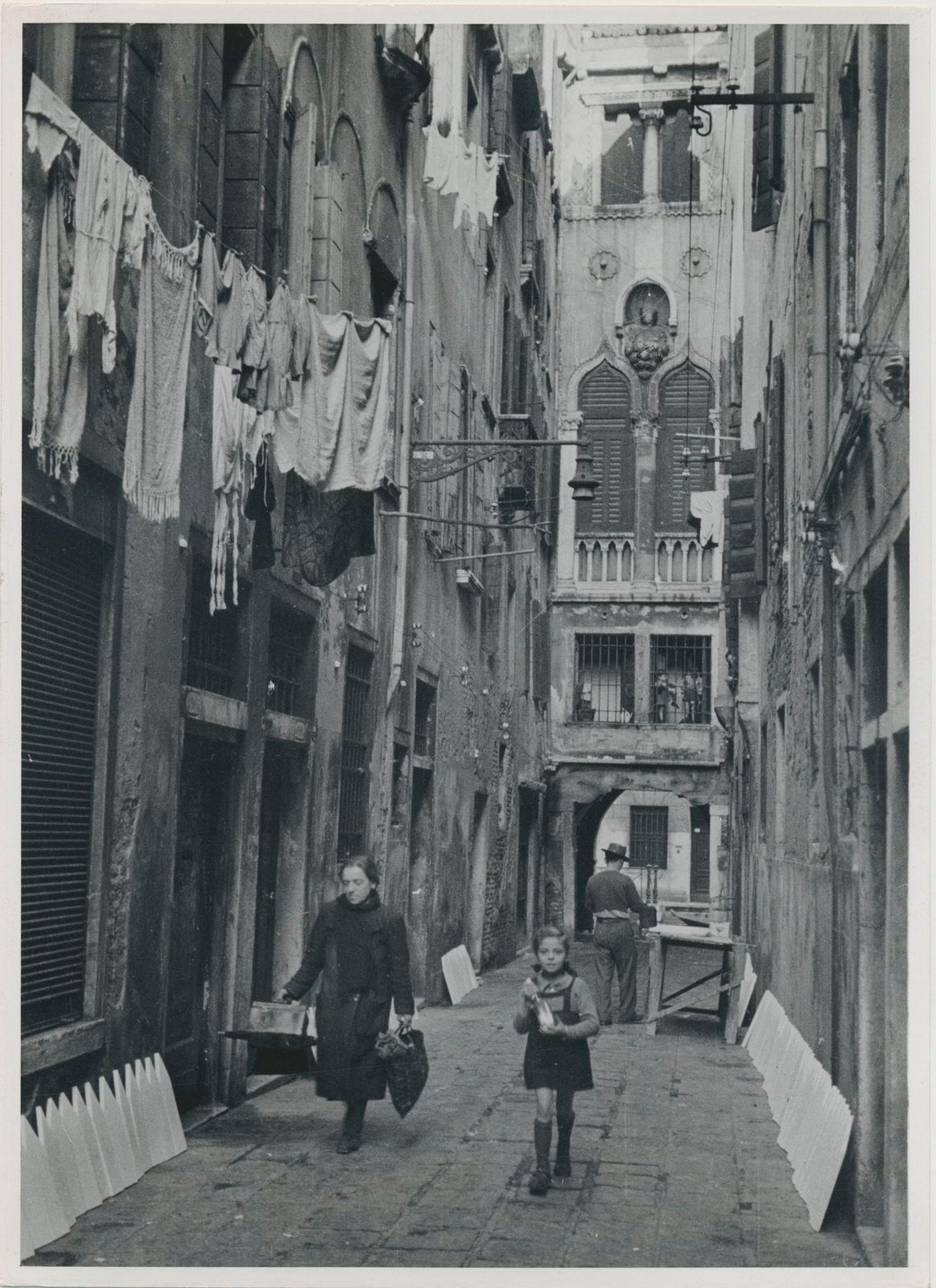 Venice, Street Photography, Silver Gelatine Print, Italy 1950s 17,9 X 13 Cm 1955