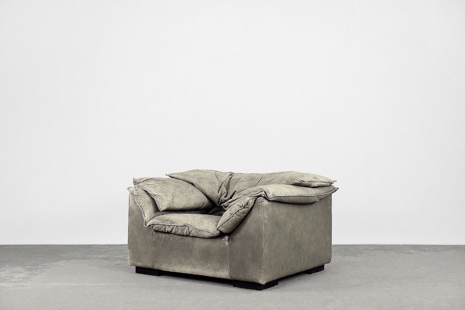 Vintage Deense Monza Lounge Chair In Leer Door Jens Juul Eilersen Voor Niels Eilersen, Jaren 1970 photo vinterior