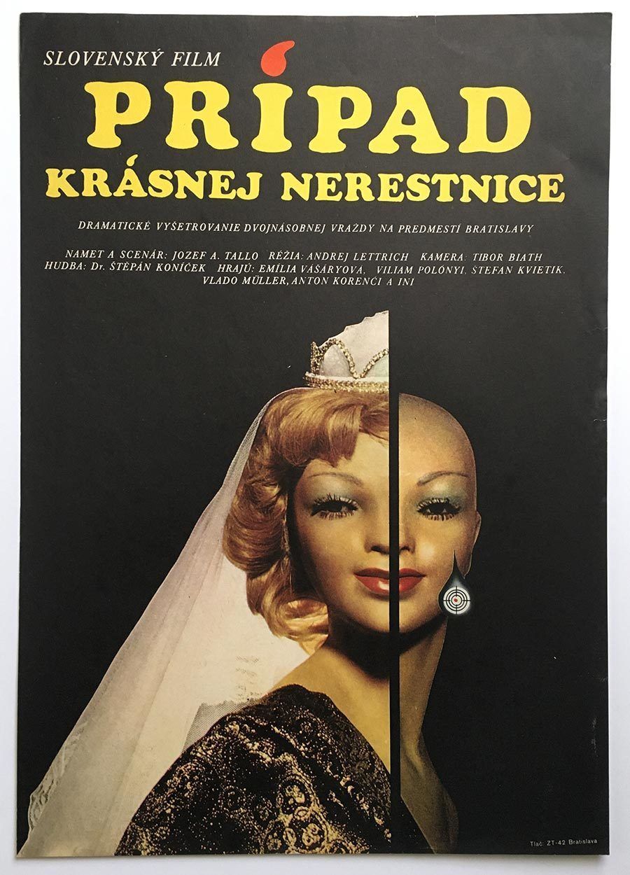 Original Film Poster, The Case Of The Dissolute Beauty, Unknown Artist, 1973, Genuine Czech Vintage Print