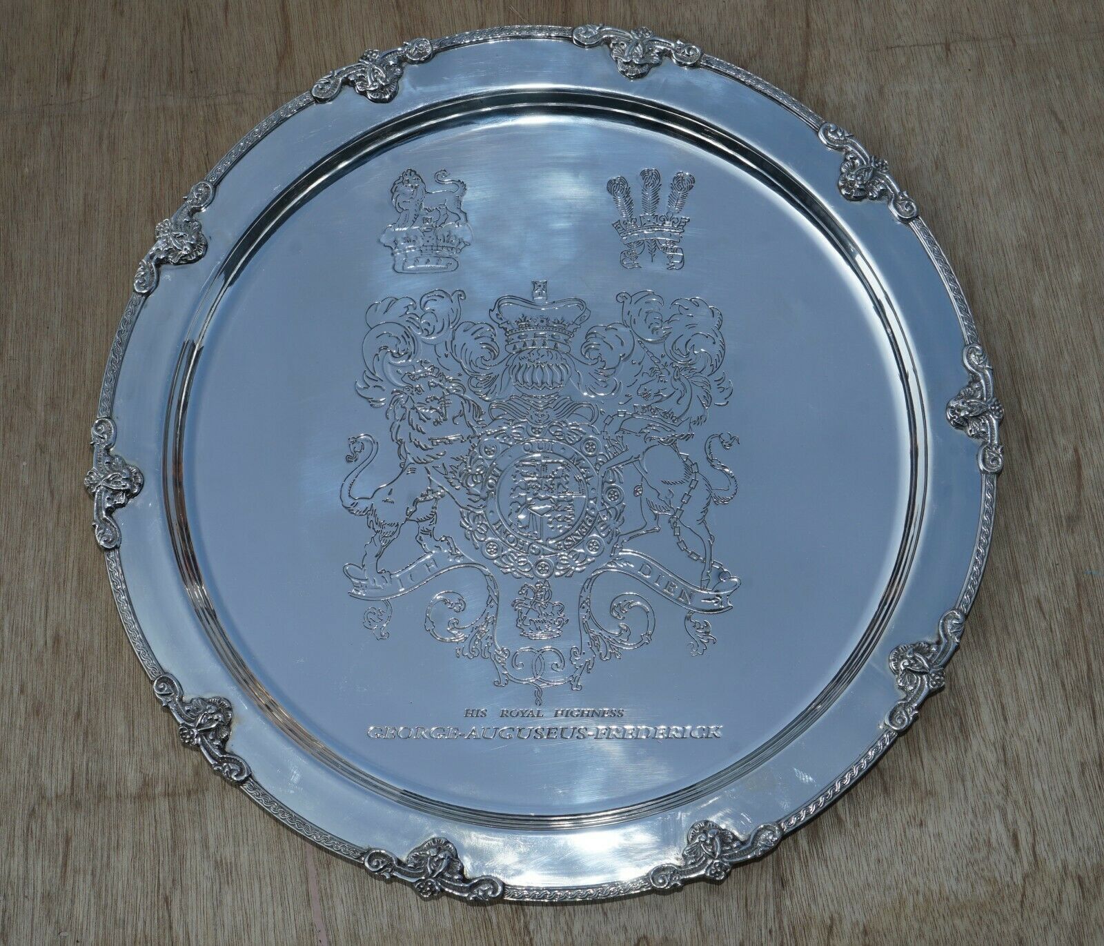 1 Of 19 King George Auguseue Frederick Arms Sterling Silver Plated 1918 Trays photo Home Decor