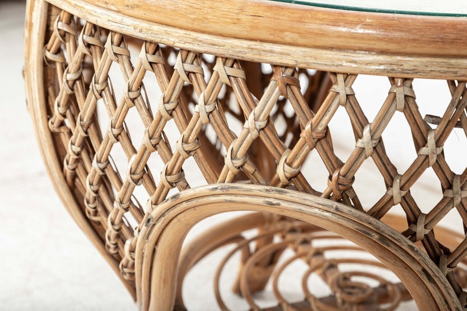 Mid Century English Cane/Wicker Conservatory Set photo buy