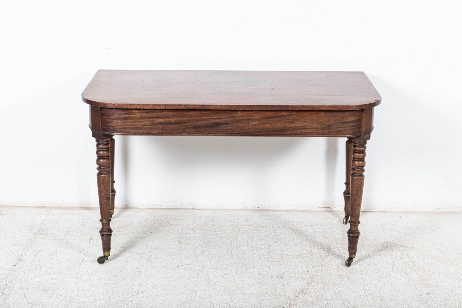 Pair Of Georgian Mahogany D End Tables photo for sale