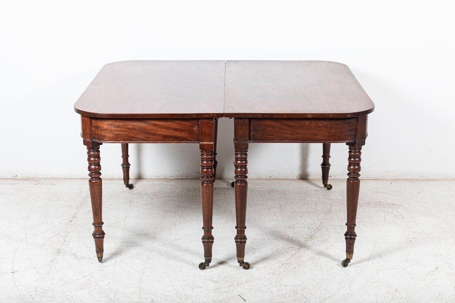 2013.0 Pair Of Georgian Mahogany D End Tables photo