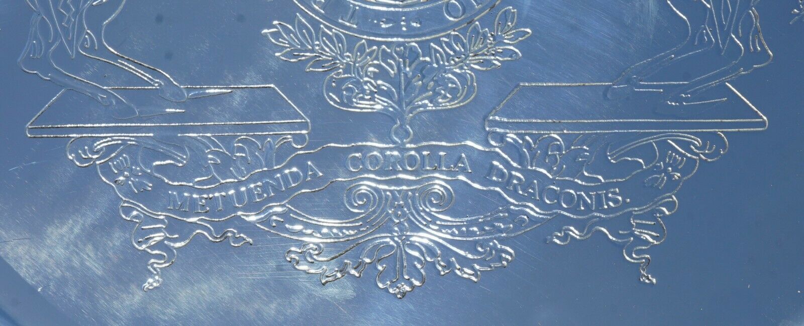 1 Of 29 Sterling Silver Plated 1918 Armorial Crest Coat Of Arms Serving Trays photo buy