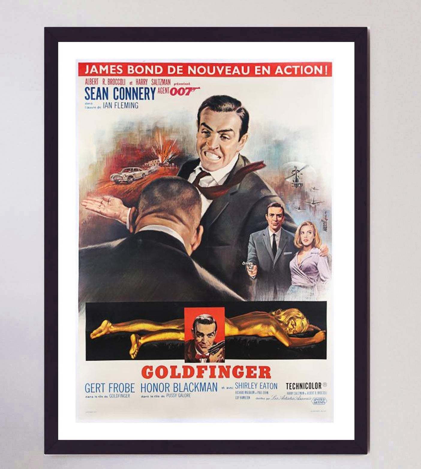 Goldfinger (French), 1960s, Original Vintage Poster photo furniture