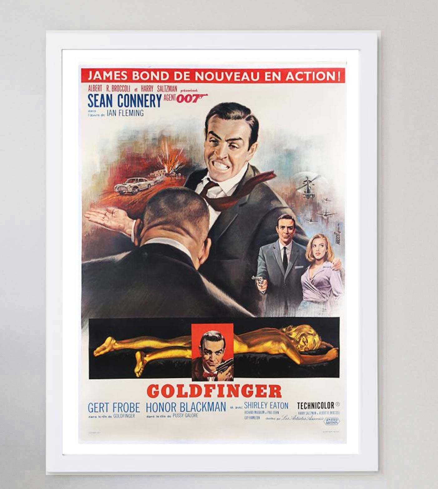 Goldfinger (French), 1960s, Original Vintage Poster photo for sale