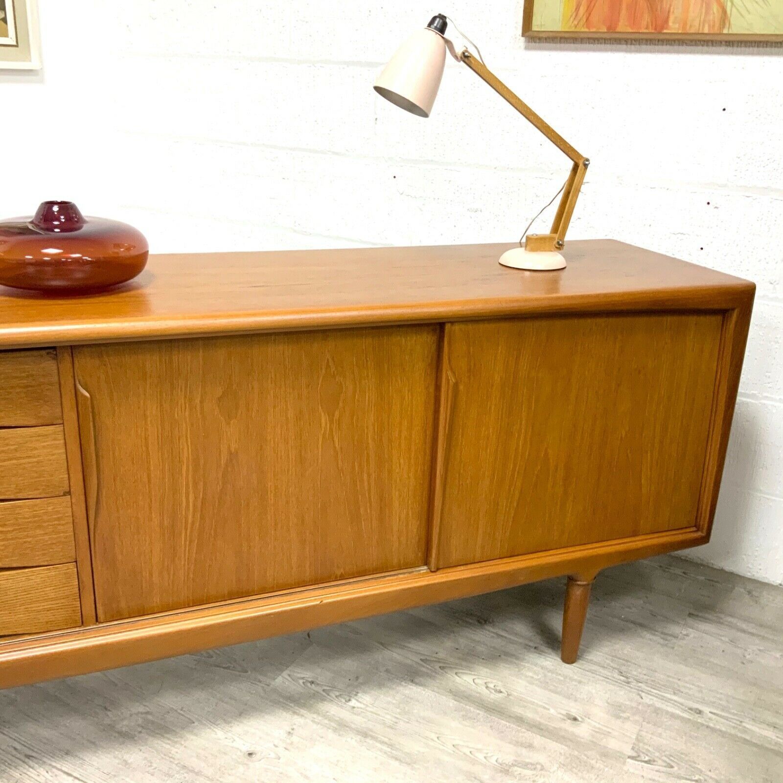 A Danish Midcentury Gunni Omann Model 13 Teak Sideboard For Axel Christiansen photo for sale