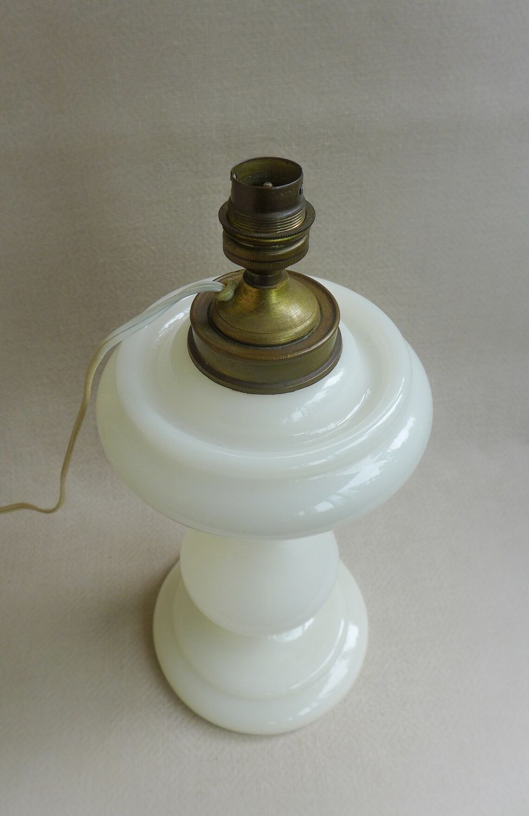 Opaline Glass Lamp Foot, Opaline Lamp, Living Room Lamp, Table Lamp, White Opaline, Interior Decoration, Opaline Lamp photo vinterior