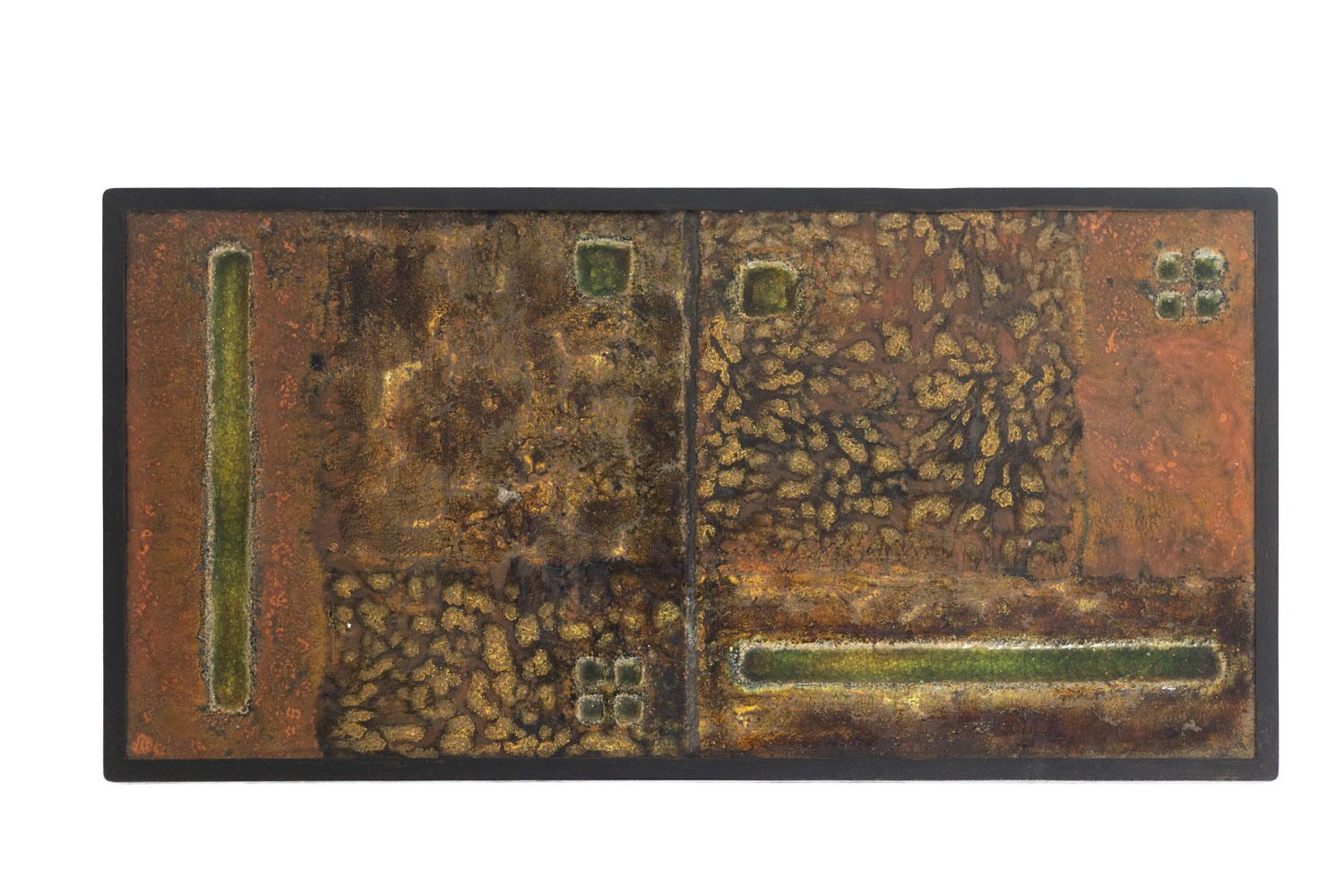 Robert And Jean Cloutier, Coffee Table In Ceramic And Metal, 1950s photo vinterior