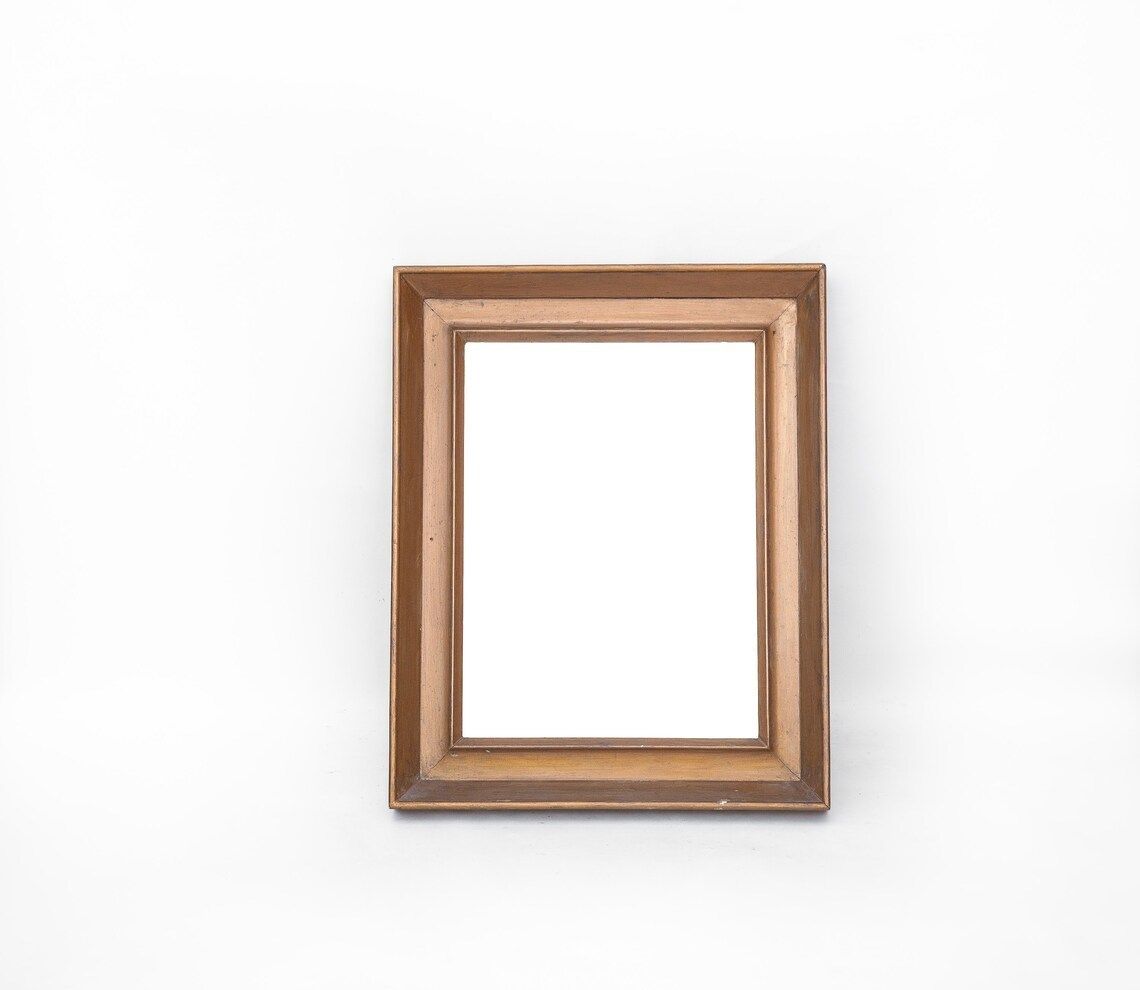 Vintage Mirror, Beveled Mirror, Old Mirror, Wooden Frame, Wall Decoration, Home Decor, Mirror