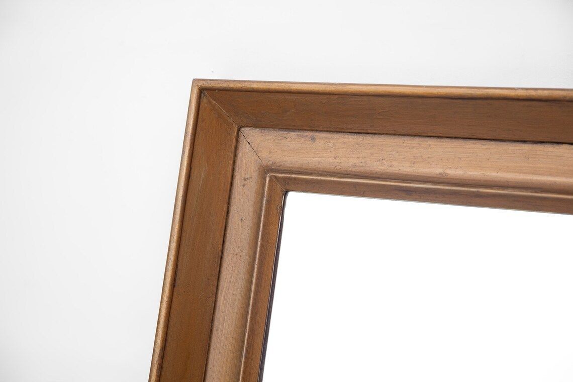 Vintage Mirror, Beveled Mirror, Old Mirror, Wooden Frame, Wall Decoration, Home Decor, Mirror photo Home Decor