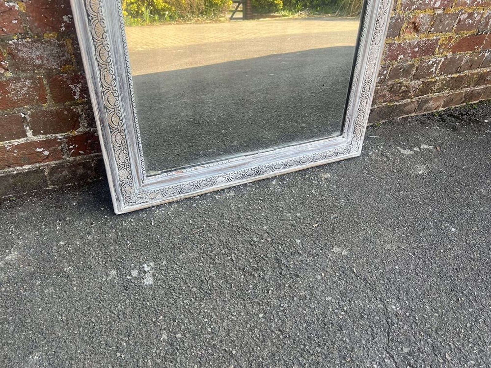 A Superb Large Antique French 19th C Arched Top Distressed Mirror photo Home Decor