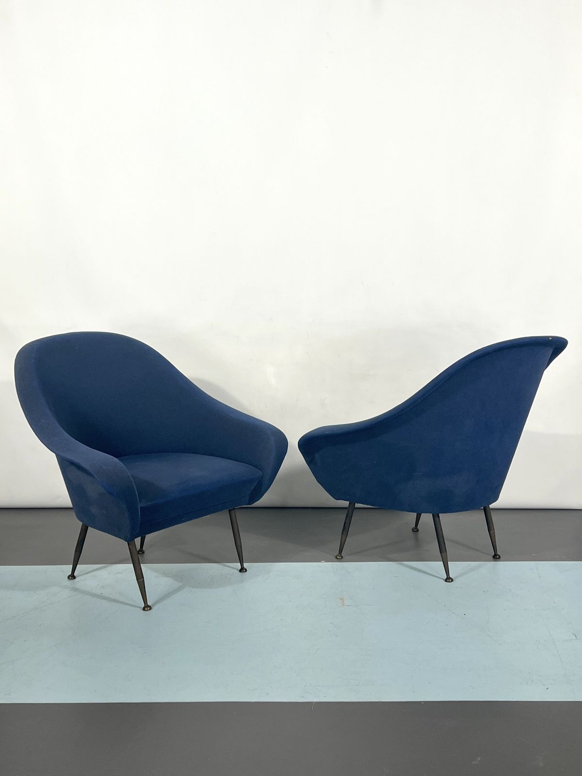 Mid Century Modern Loveseat And Armchairs By Gastone Rinaldi From 50s photo vintage