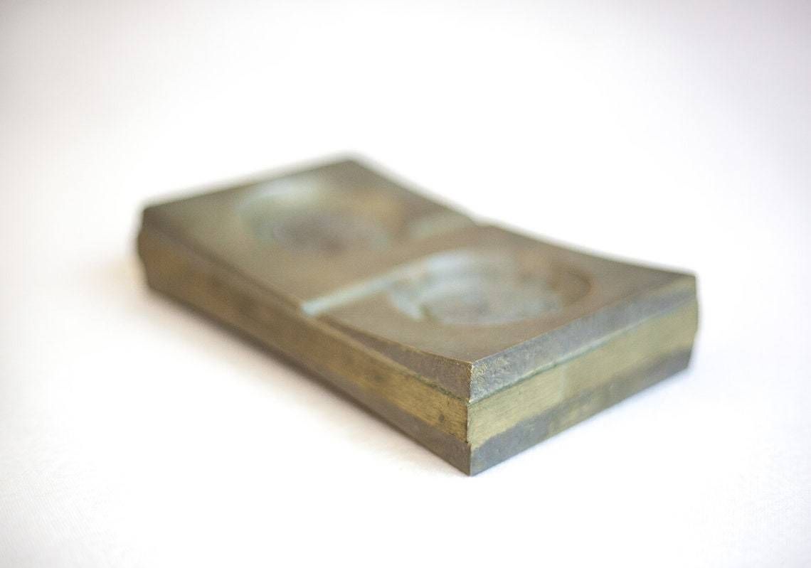 Modernist Ashtray  Brass Ashtray  Pharmaceutical Advertising Ashtray  Design Ashtray Geometric Shape Brutalist  Ashtray 60's photo Home Decor