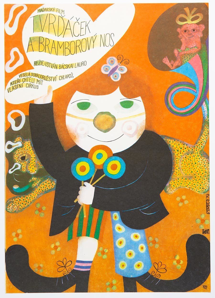 Movie Poster, Top Hat And Spuds Nose, Ondrej Zimka, 1979