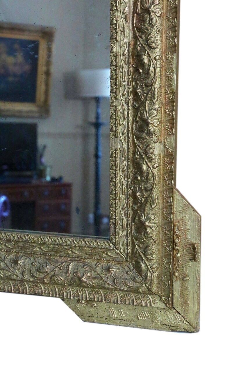 19th Century Large Quality Gilt Wall Mirror Or Overmantle photo 1295.0