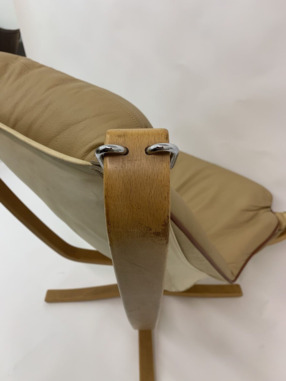 1807.92 Falcon Leather Lounge Chair By Sigurd Ressel For Vatne Møbler, 1970s photo