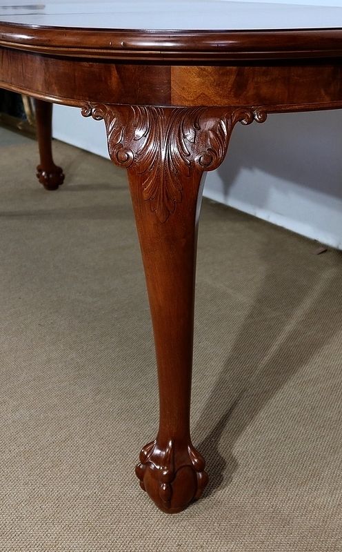 5675.3 Rectangular Mahogany Table, Chippendale Style, Early 20th Century photo