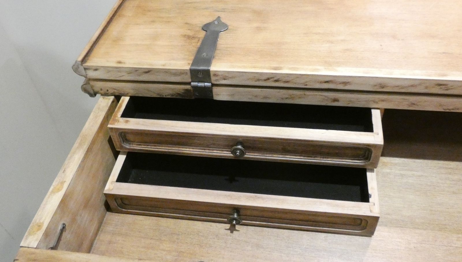 Fratino Writing Desk Updated With Flap Door And Chest Of Drawers   Italy, Early 1900s photo vinterior