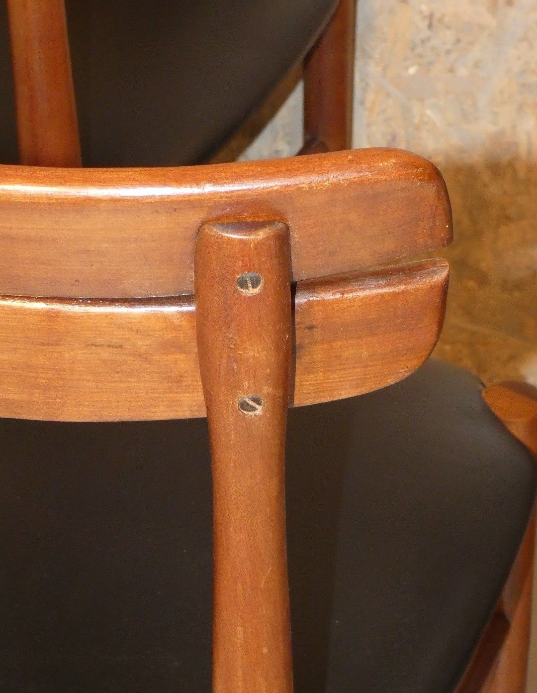 Mid Century Italy Rosewood Table With 4 Chairs Set photo Furniture