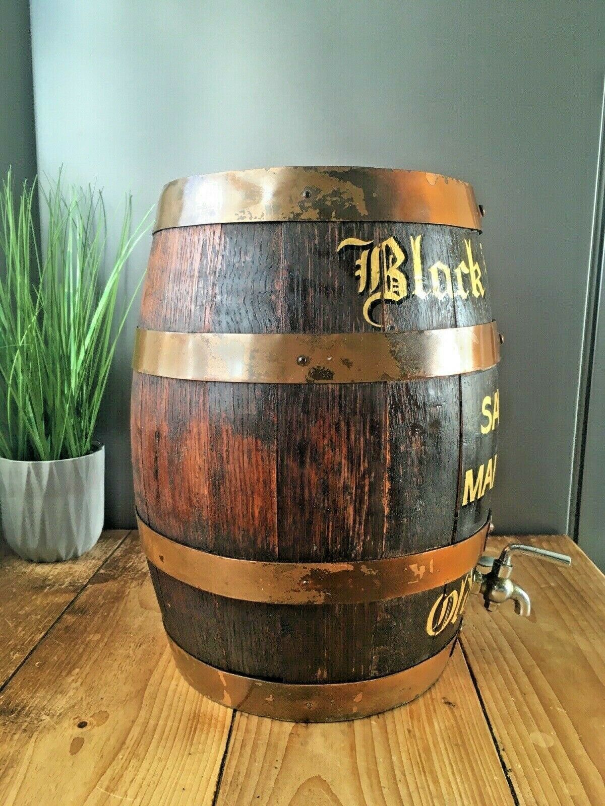 Stunning Black Lion Inn Sherry Pub Display Barrel Cask Keg Stool Plant Pot Stand photo buy