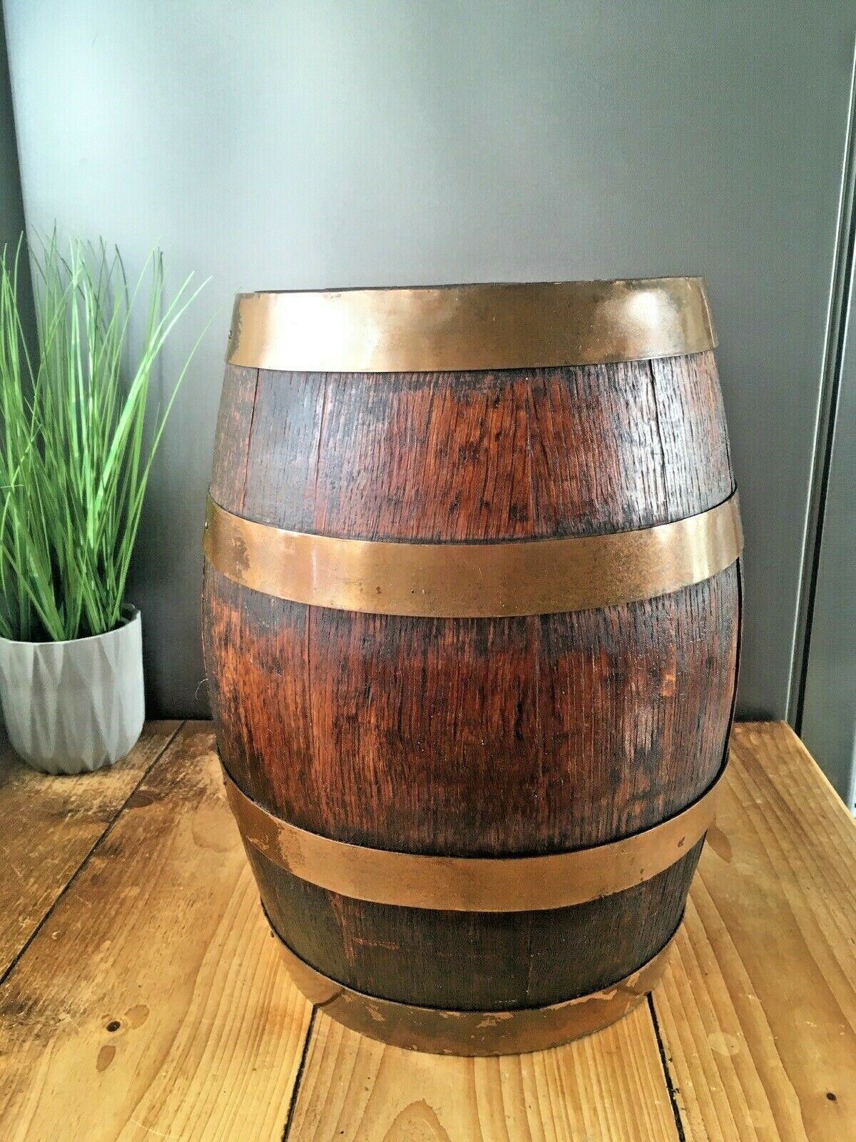 Stunning Black Lion Inn Sherry Pub Display Barrel Cask Keg Stool Plant Pot Stand photo vintage