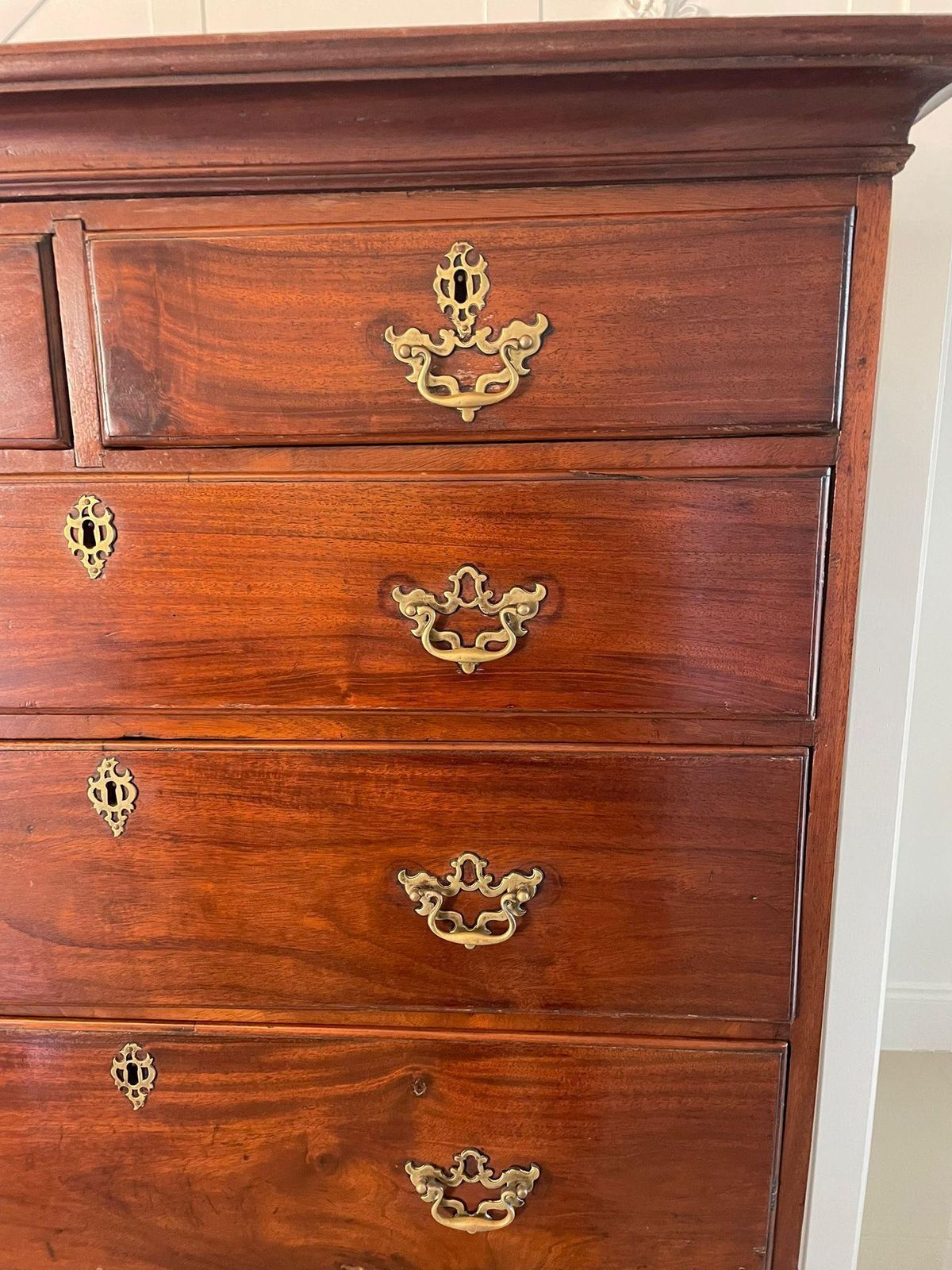 Magnificent Antique George III Mahogany Chest On Chest photo buy