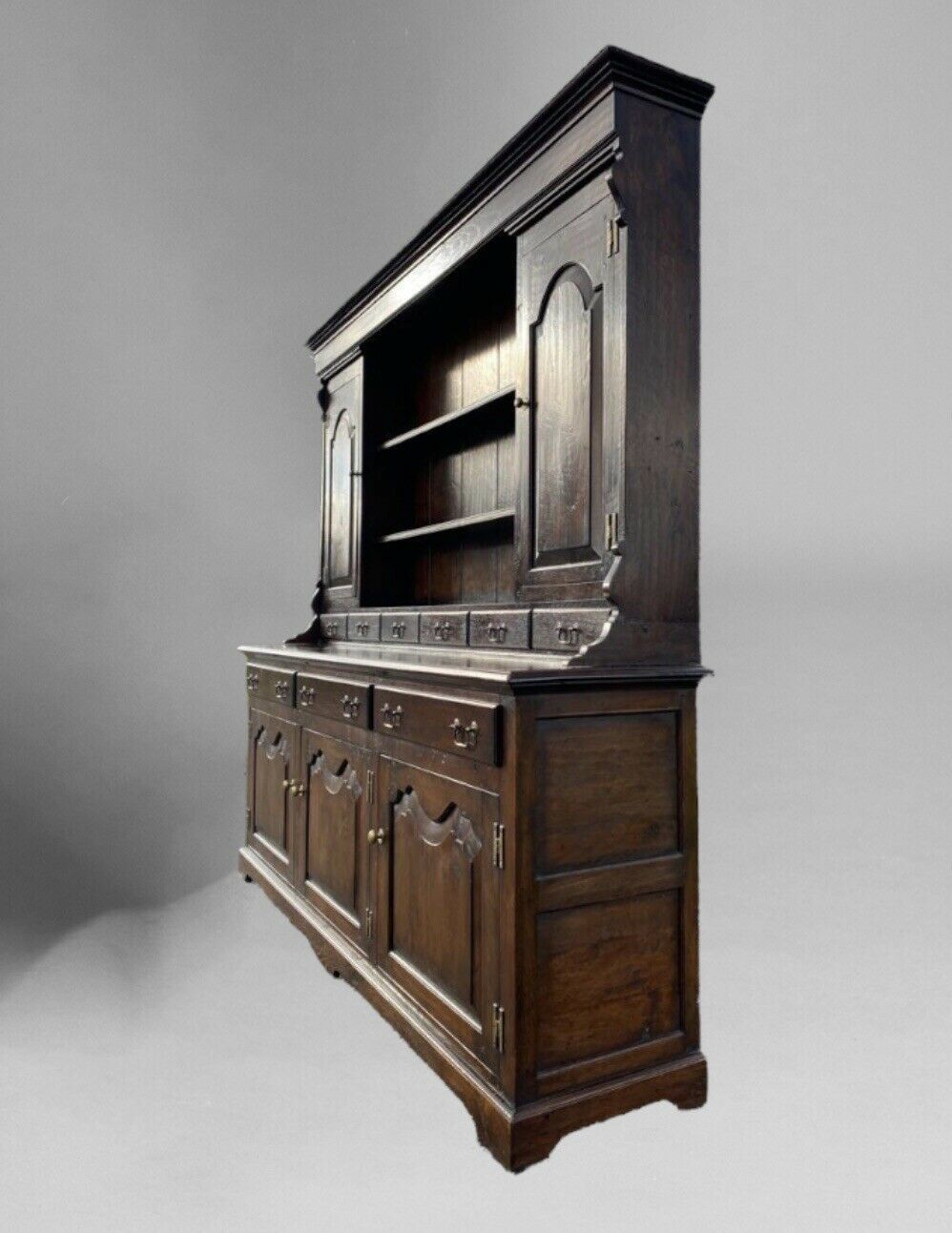 High Quality Reproduction Antique George III Style Solid Oak Welsh Dresser photo furniture