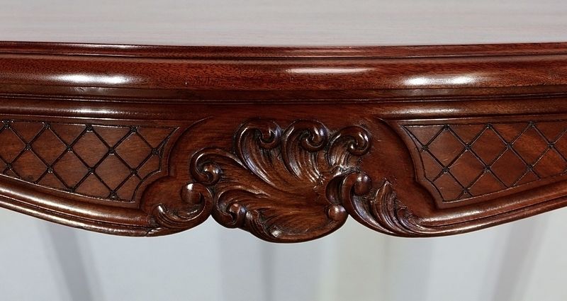 Middle Table In Solid Mahogany, Louis XV Style, 19th Century photo buy