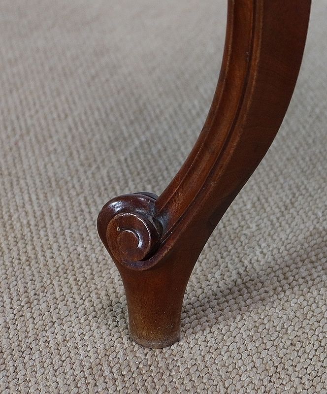 1926.1 Middle Table In Solid Mahogany, Louis XV Style, 19th Century photo