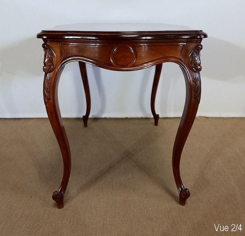 photo buy Middle Table In Solid Mahogany, Louis XV Style, 19th Century