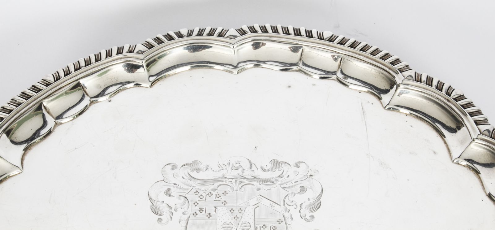 Antique Paul Storr Large William IV Silver Tray Salver 1820  19th Century photo for sale