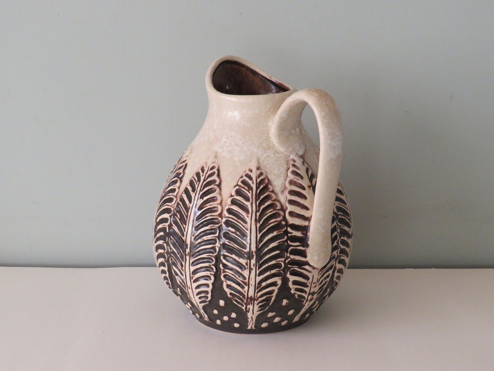 Jug, Vase Studio Ceramic Dumler And Breiten, West Germany 1970s photo vintage
