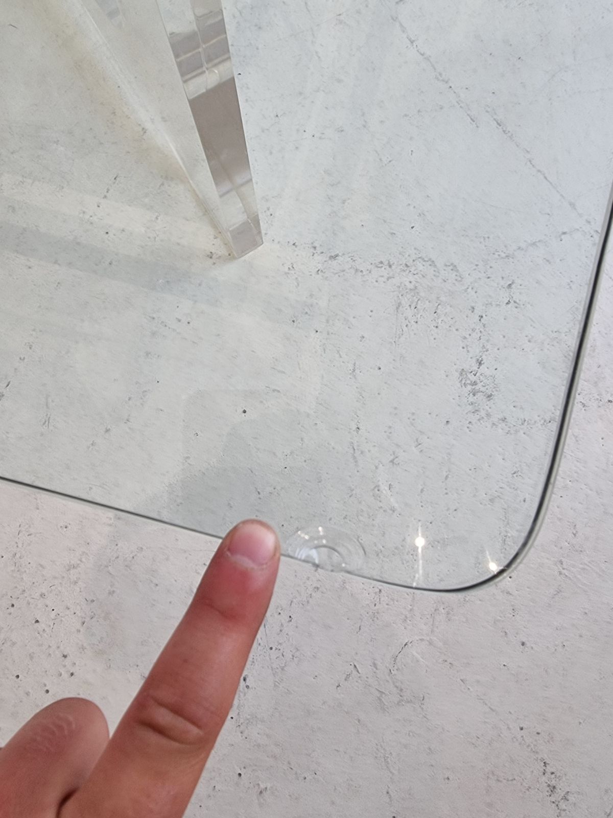 Lucite Salontafel Met Vierkant Glazen Blad photo buy