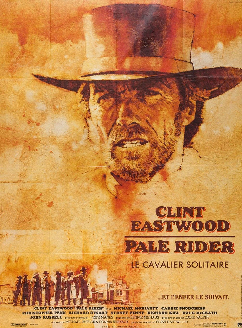 Pale Rider (French) Original Vintage Poster photo 500.0