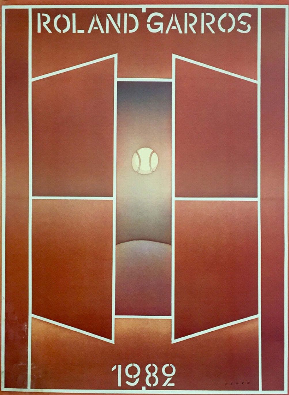 French Open Roland Garros 1982, Original Vintage Poster