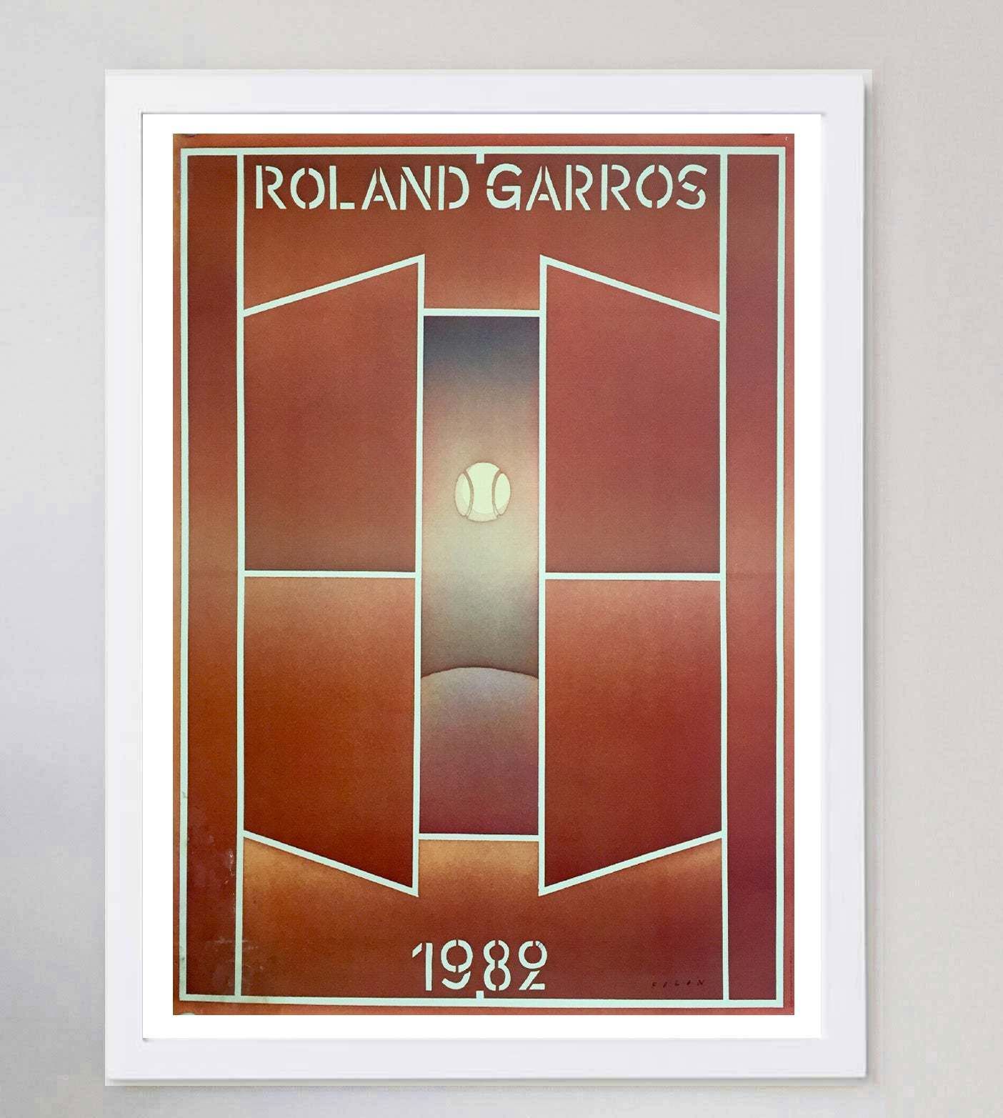 French Open Roland Garros 1982, Original Vintage Poster photo for sale