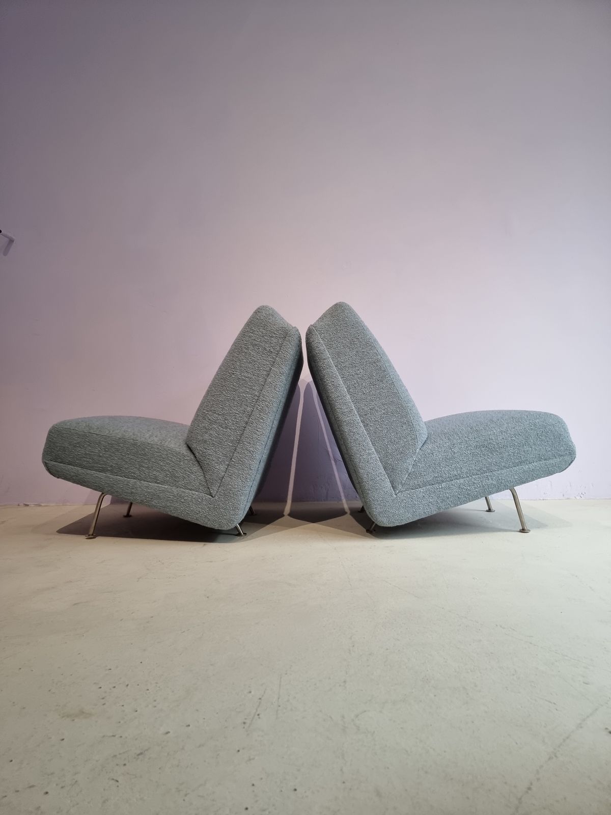 photo furniture Paar Vintage Lounge Stoelen Of Sofadelen Van Theo Ruth Voor Artifort, 1950