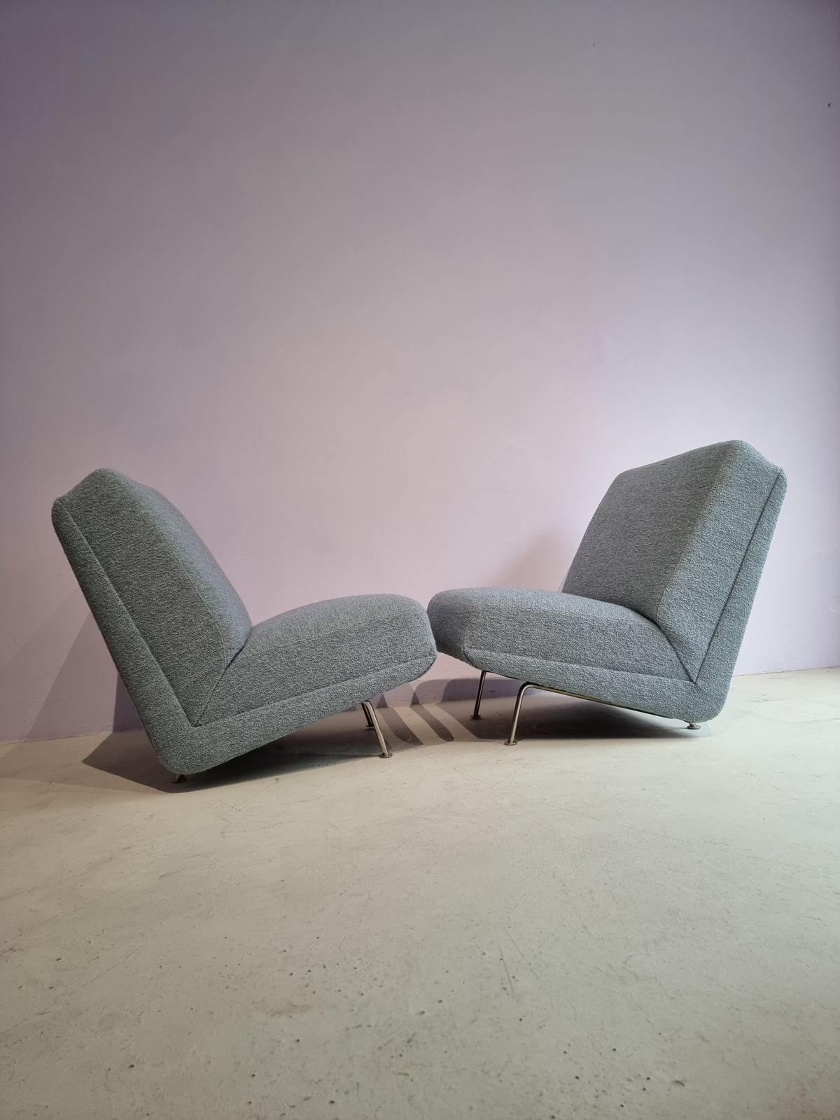 photo vinterior Paar Vintage Lounge Stoelen Of Sofadelen Van Theo Ruth Voor Artifort, 1950