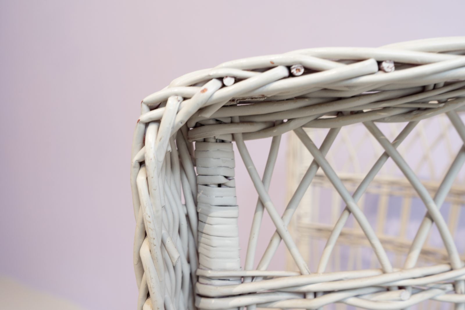 Paar Vintage Rieten Loveseat Stoelen photo Meubels