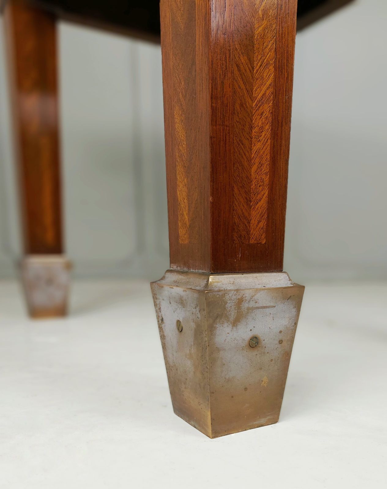 Mahogany Bank Center Table, Early 20th Century photo for sale