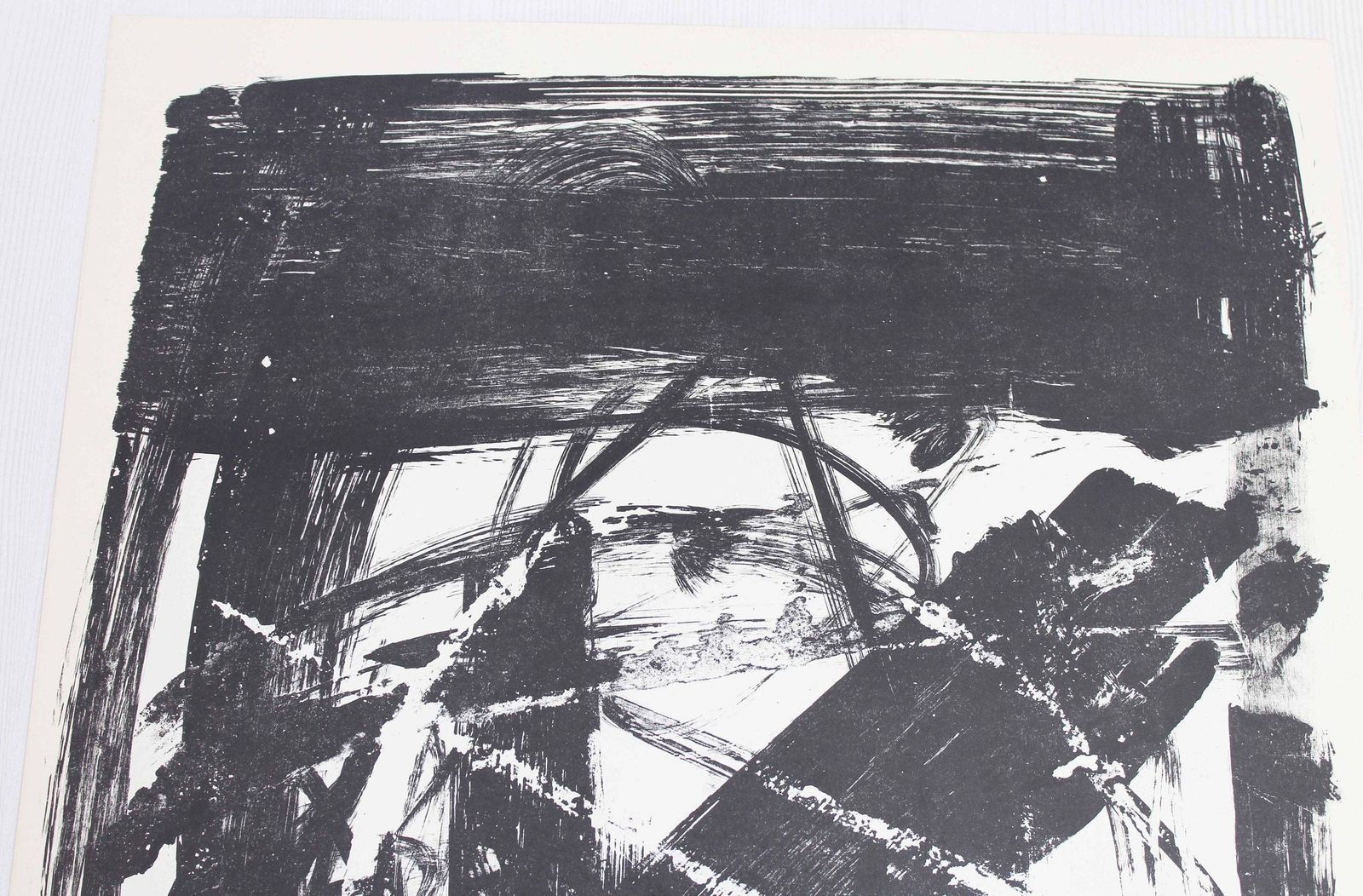 Lithograph By Swiss Artist Bernd Völkle 1963 photo 91.0