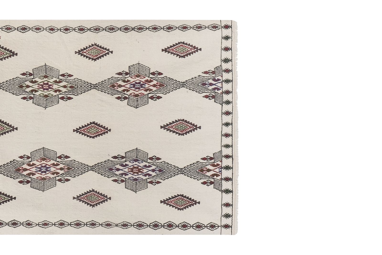 Handwoven Turkish Kilim Rug Area  3' X 6'11"| photo 306.0