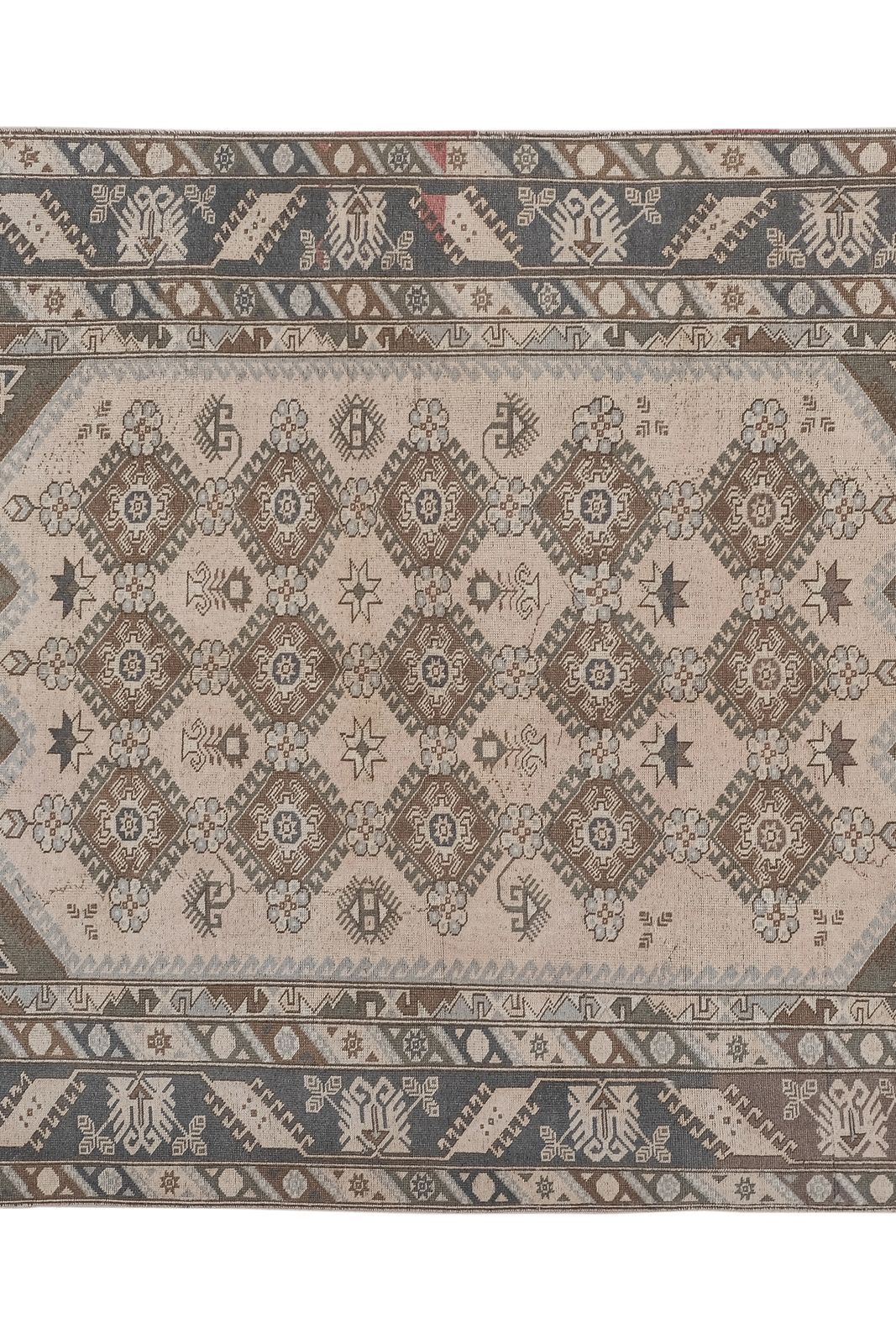Decorative Tan Turkish Rug, Soft Muted Color Oushak  6'8" X 8'4" photo Textiles