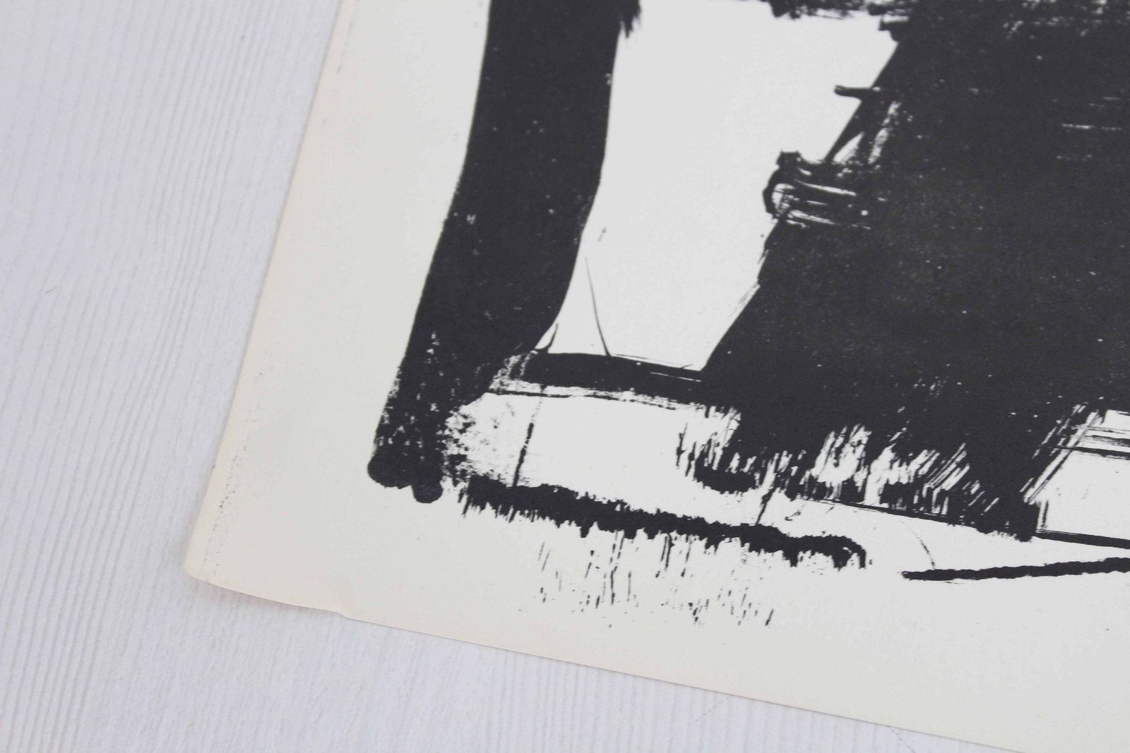 Lithograph By Swiss Artist Bernd Völkle 1963 photo Art